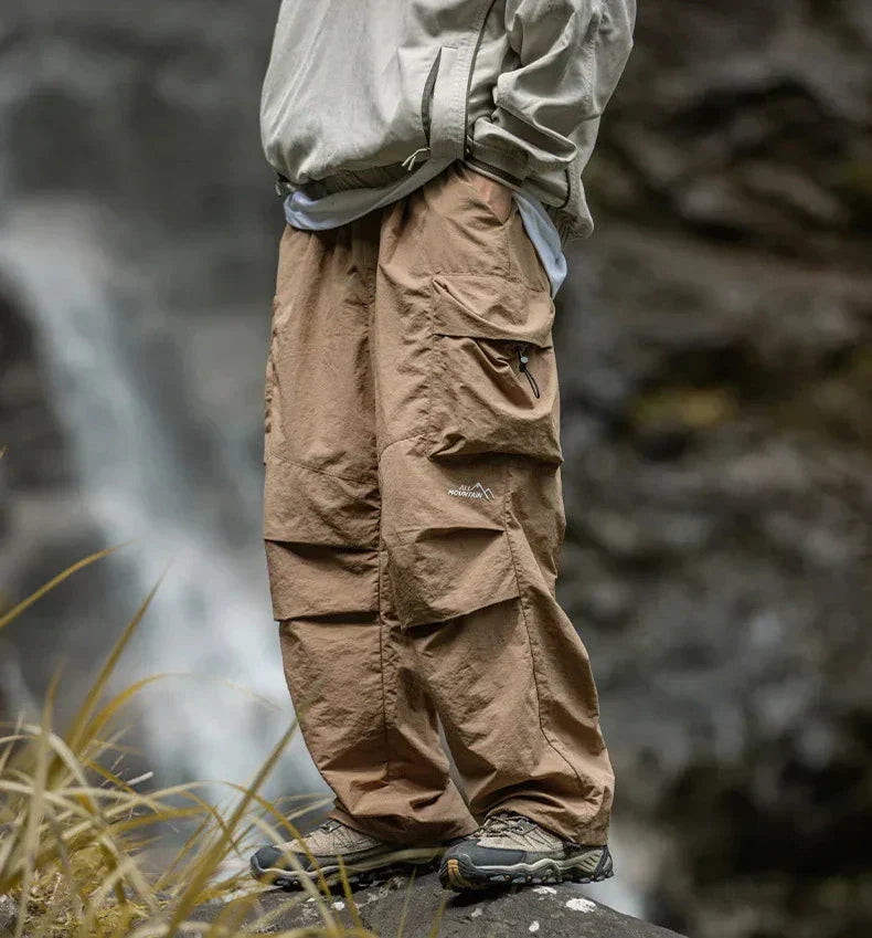 Cargohosen – Leichte, weite Cargohosen für Männer-Braun-S-Chaps Herrenmode