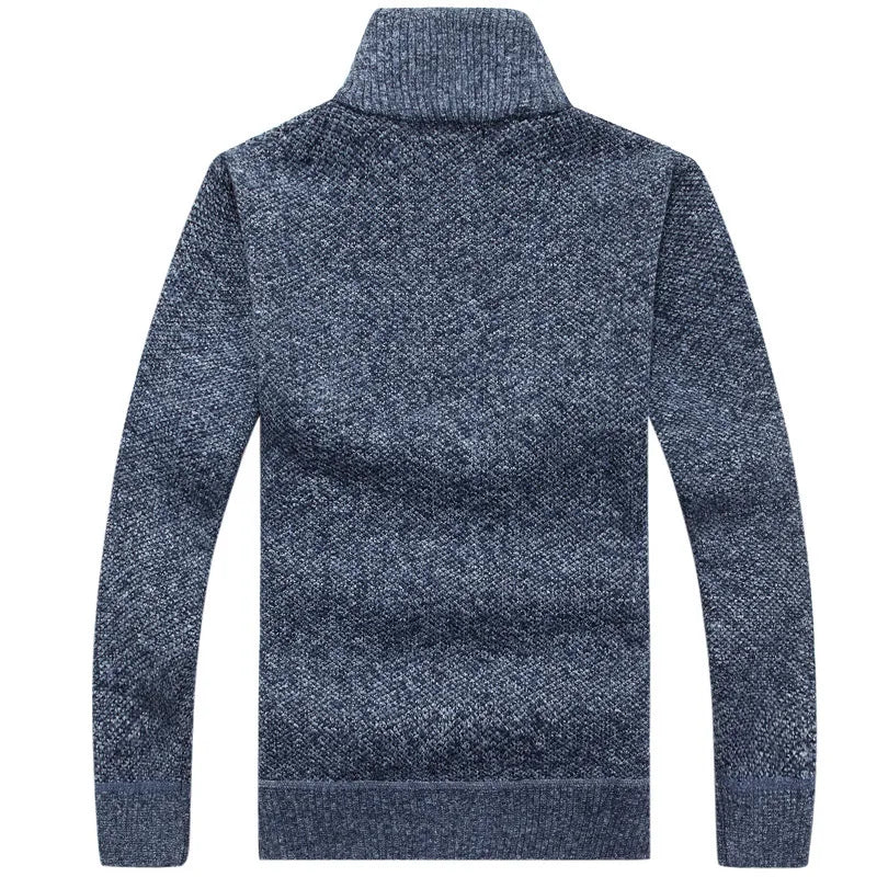 Herren-Sweatshirt mit halbem Reißverschluss | Strickpullover | Herren-Sweatshirt mit viertel Reißverschluss | Winterkleidung-Chaps Herrenmode