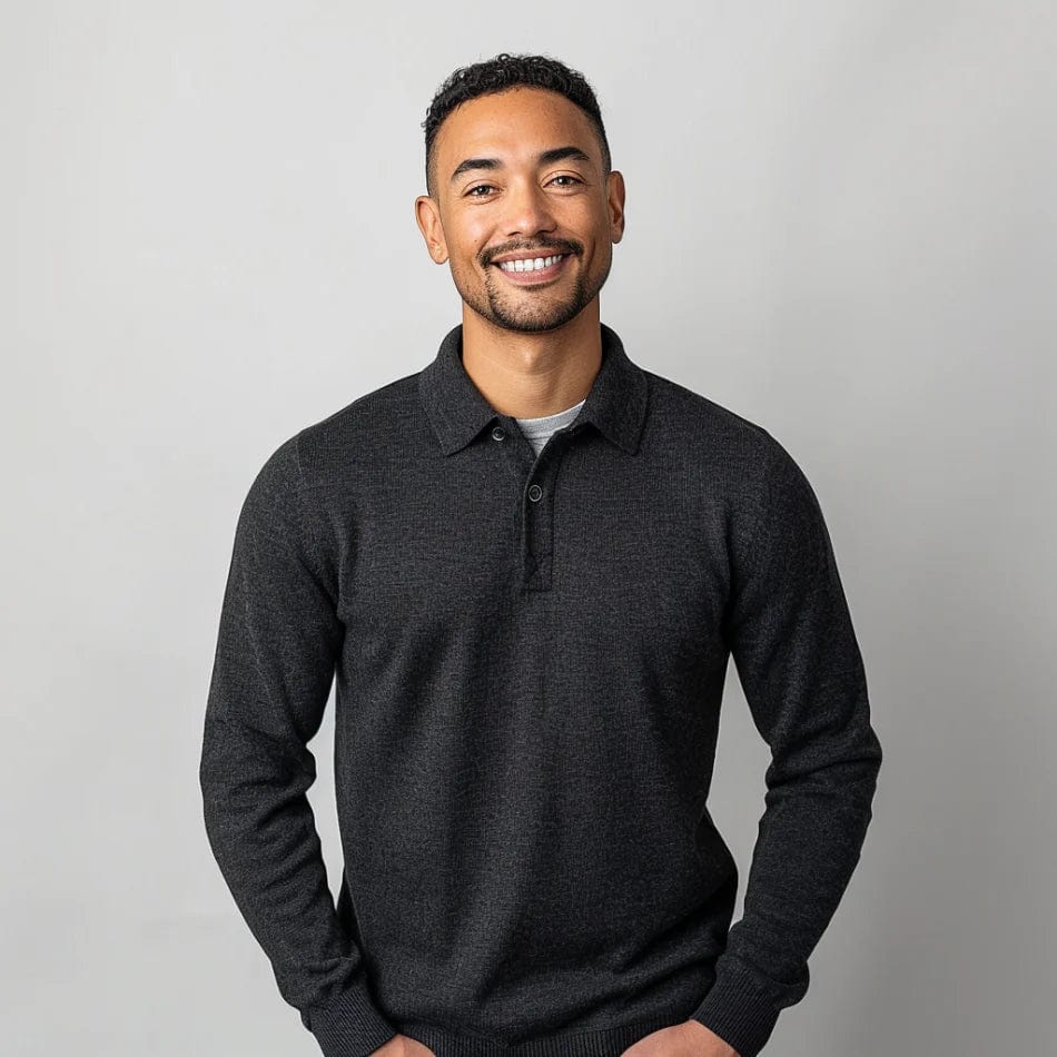 Polo-Pullover – mit Kragen – Pullover – Strickpullover – Herrenpullover-Chaps Herrenmode