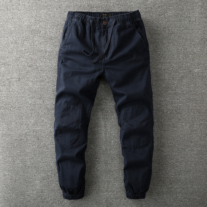 Tarnhose – Taktisch – Elastischer Bund – Cargohose – Herrenhose-Blau-S-Chaps Herrenmode