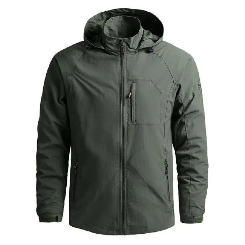 Windbreaker Jacke – Leichte Kapuzenjacke mit Reißverschluss für Männer-Chaps Herrenmode