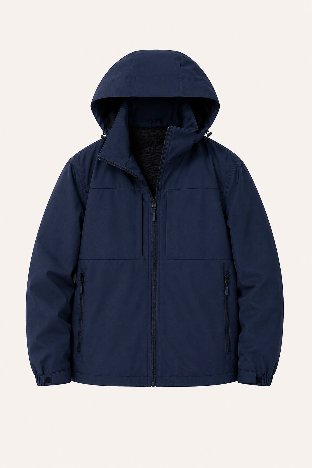 Übergangsjacke Herren | Wasserdicht | Kapuze | Leicht-Dunkelblau-S-Chaps Herrenmode