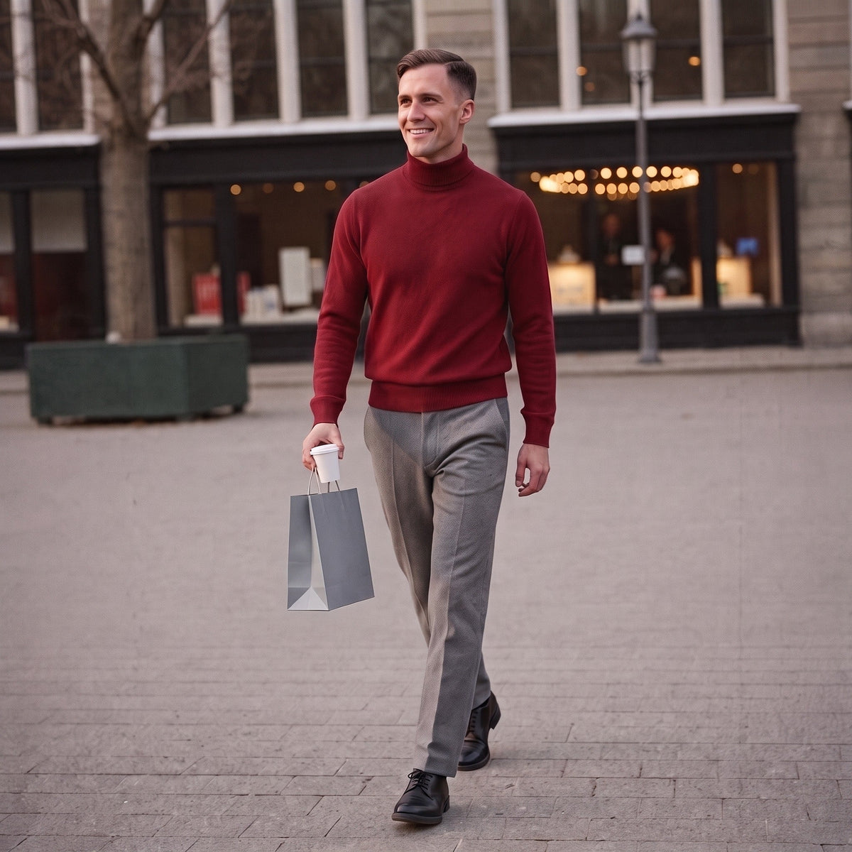 Feinstrick Rollkragenpullover Herren | Regular Fit | Zeitlos