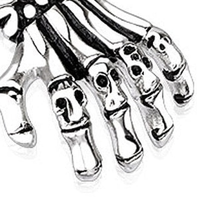 Skelett Hand Anhänger | Totenkopf | Edelstahl | Ohne Kette-Chaps Herrenmode