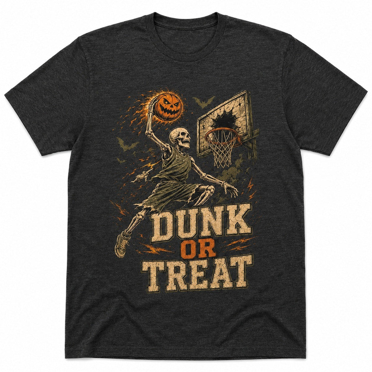 Basketball Skelett T-Shirt | Dunk or Treat | Halloween | 3 Farben