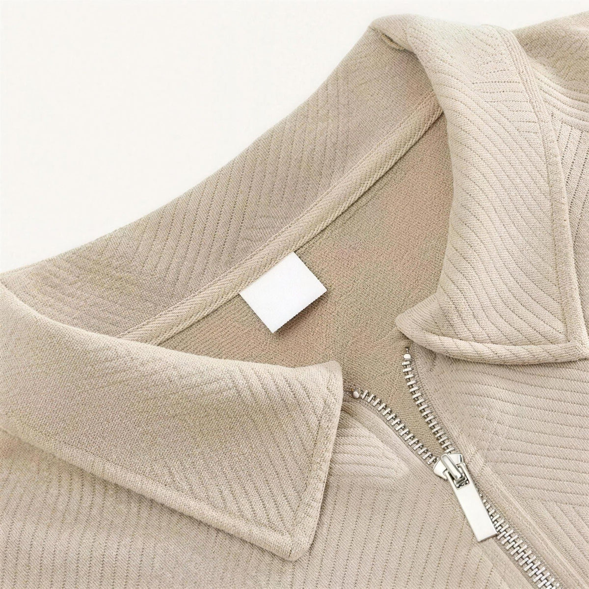 Polopullover mit Reißverschluss Herren | Strukturstrick | Langarm
