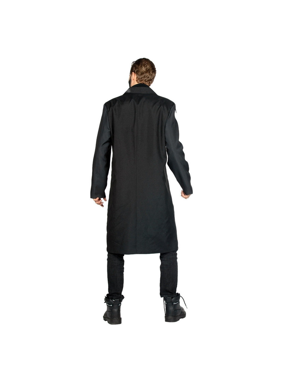 Skelett-Kostümmantel, schwarze Rückseite