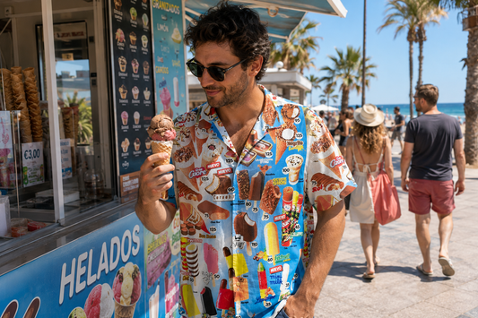 Das Sommerhemd mit Eiscreme-Print: Urlaubsfeeling an jedem Tag