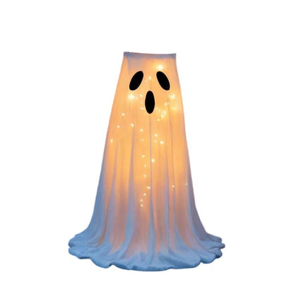Halloween-Süßigkeitenschale | Geist | LED-Beleuchtung | 100 cm-Weiß-Chaps Herrenmode