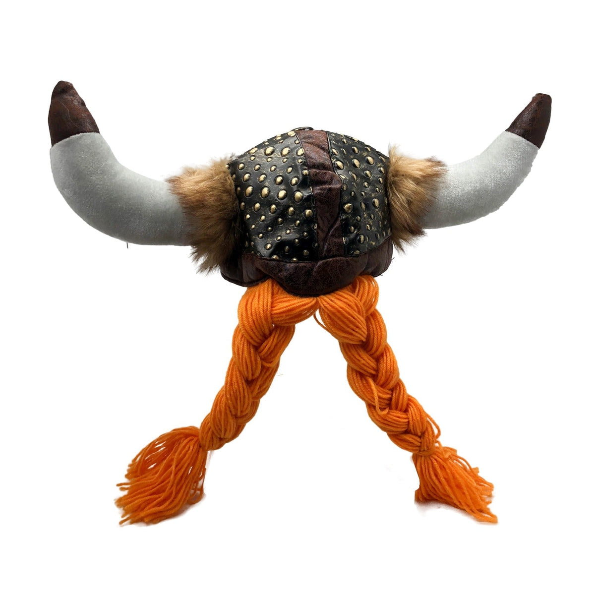 Wikingerhelm | Kostümmütze mit Zöpfen | Weiche Hörner | Halloween-Chaps Herrenmode