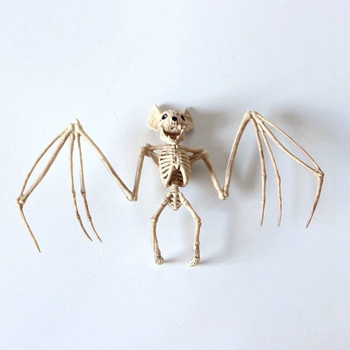Halloween-Skelett | Bewegliche Gelenke | 5 Modelle | Deko-Fledermausskelett 28 cm-Chaps Herrenmode