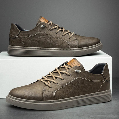Alltags-Sneakers – Schnürbare Slip-On-Sneakers für Männer-Braun-40-Chaps Herrenmode