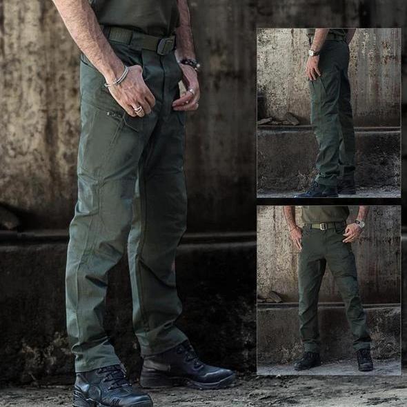 Arbeitshosen – wasserdichte Cargohosen mit geradem Bein für Herren-Grün-S-Chaps Herrenmode