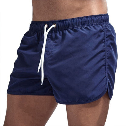 Badehose Jannis | Bunte Badeshorts mit Kordelzug-Dunkelblau-S-Chaps Herrenmode