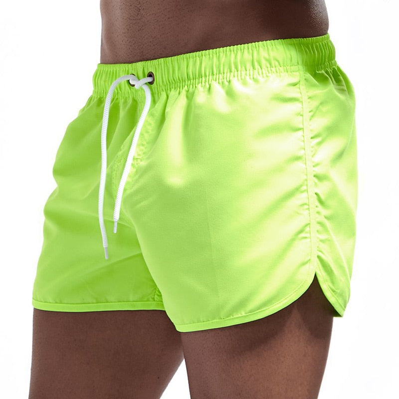 Badehose Jannis | Bunte Badeshorts mit Kordelzug-Grün-S-Chaps Herrenmode