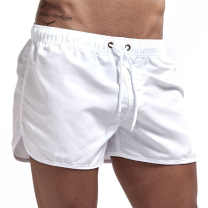 Badehose Jannis | Bunte Badeshorts mit Kordelzug-Weiß-S-Chaps Herrenmode