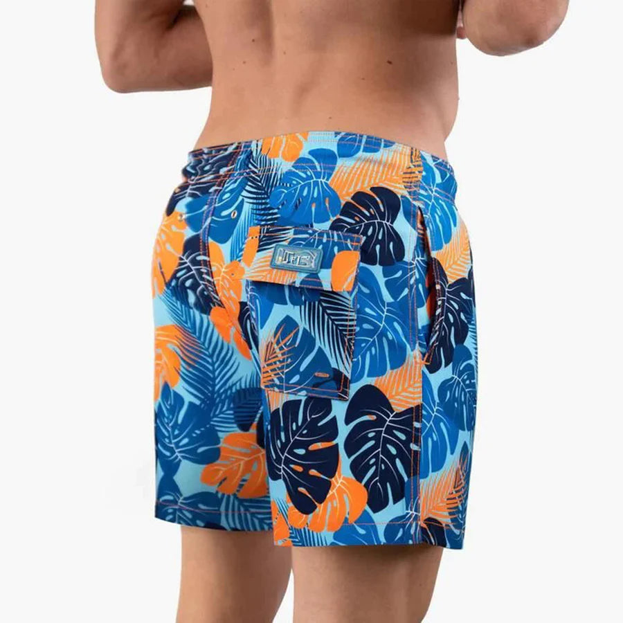 Badeshorts | Elastischer Bund | Doppellagig | 2-in-1-Shorts | Boardshorts-Chaps Herrenmode