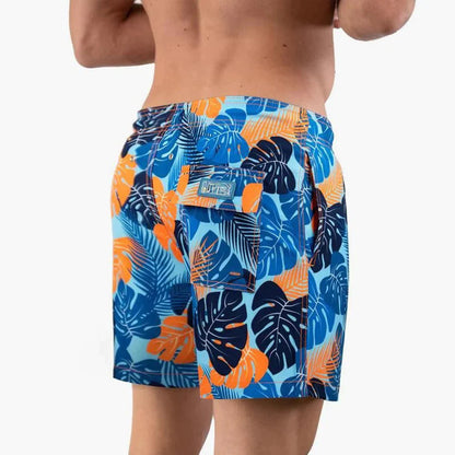 Badeshorts | Elastischer Bund | Doppellagig | 2-in-1-Shorts | Boardshorts-Chaps Herrenmode