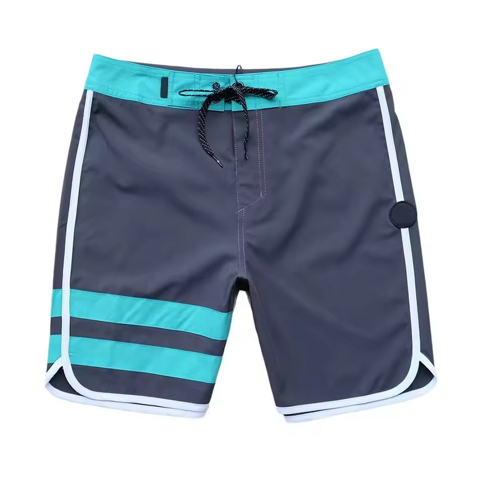 Badeshorts Kai | Schnelltrocknende Surfshorts für Herren-Dunkelgrau-S-Chaps Herrenmode