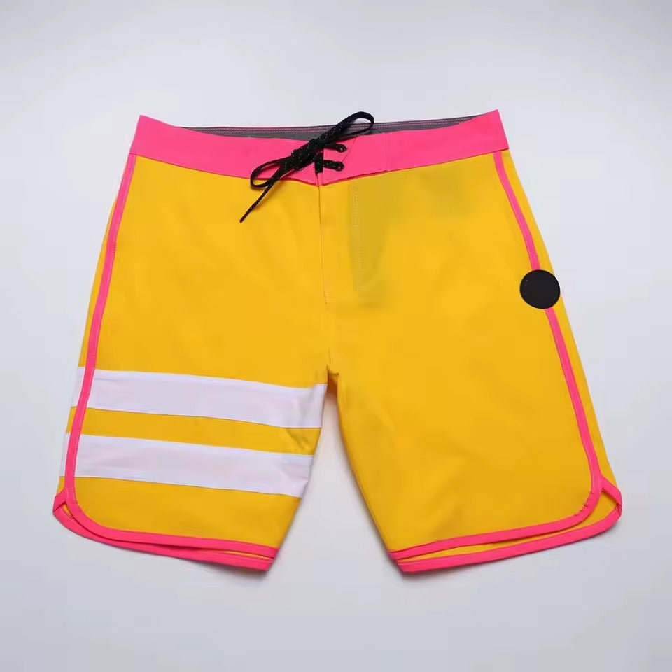 Badeshorts Kai | Schnelltrocknende Surfshorts für Herren-Gelb-S-Chaps Herrenmode