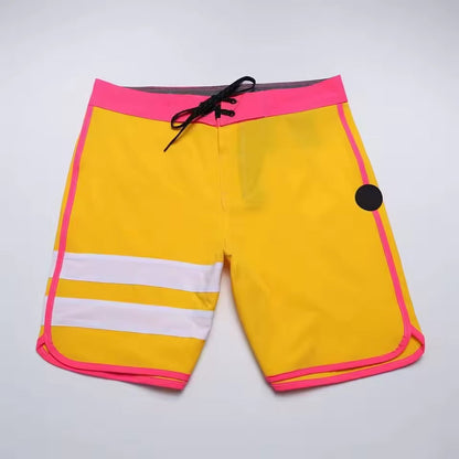 Badeshorts Kai | Schnelltrocknende Surfshorts für Herren-Gelb-S-Chaps Herrenmode