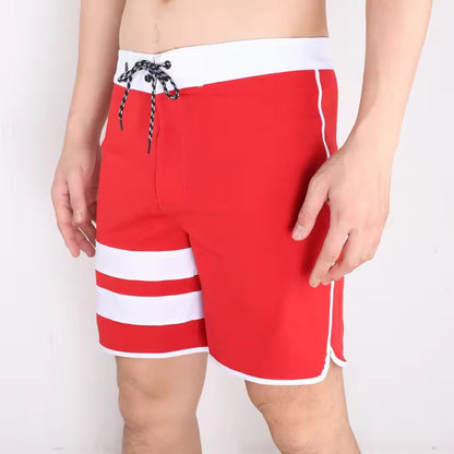 Badeshorts Kai | Schnelltrocknende Surfshorts für Herren-Rot-S-Chaps Herrenmode