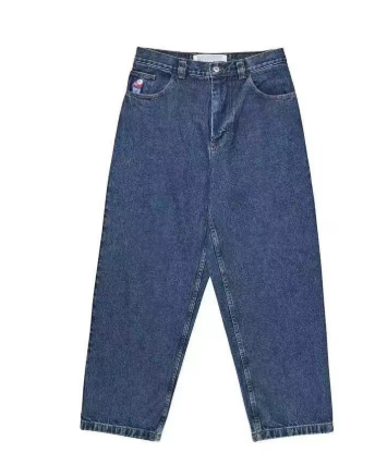 Baggy Jeans | Lässig | Weites Bein | Locker sitzende Jeans | Herrenjeans-Dunkelblau-S-Chaps Herrenmode