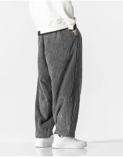 Baggy Pants - Kordelzug - Lose Passform - Kordhosen - Herrenhosen-Chaps Herrenmode