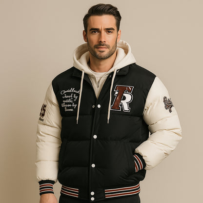 Baseballjacke | Kapuzenjacke | Winter | Bomberjacke für Männer | Pufferjacke-Chaps Herrenmode