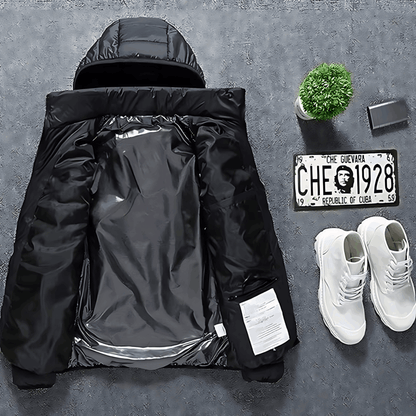 Beheizte Jacke - Kapuze - Puffer - Daunenjacke - Winterjacke für Männer-Chaps Herrenmode