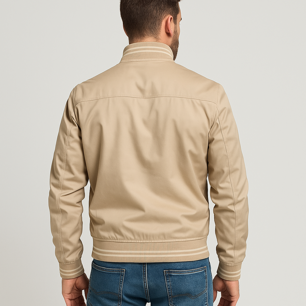 Bomberjacke | Reißverschluss | Schmale Passform | Herbstjacke | Herrenjacke-Chaps Herrenmode