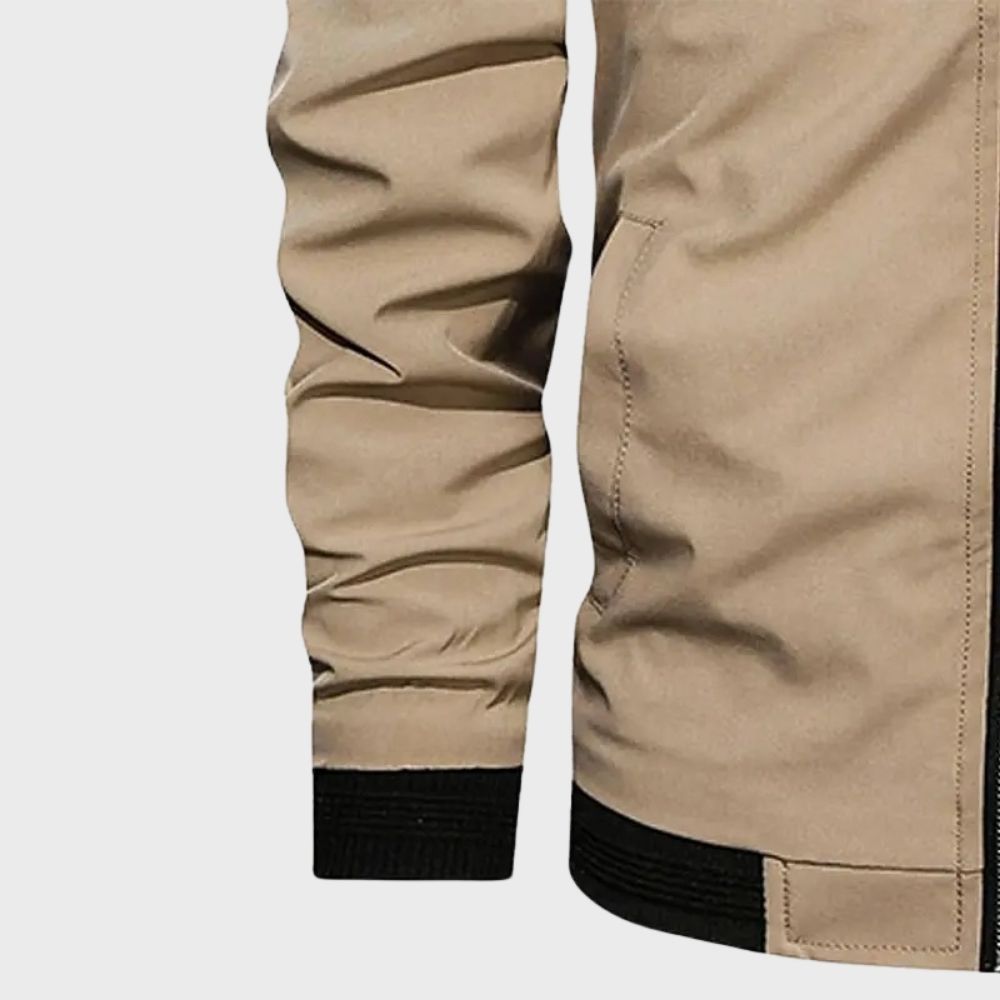 Bomberjacke | Reißverschluss | Winddicht | Leichte Jacke | Herrenjacke-Chaps Herrenmode