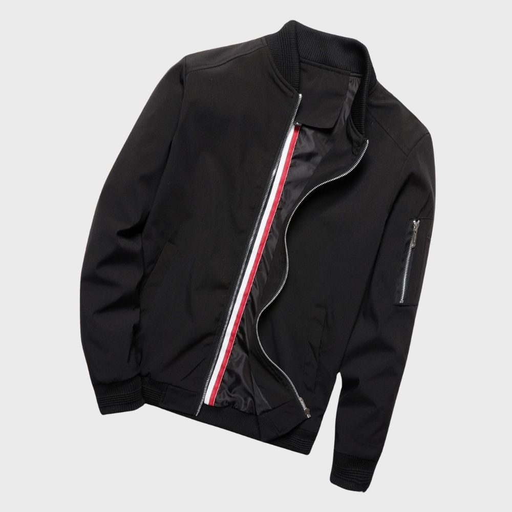 Bomberjacke | Reißverschluss | Winddicht | Leichte Jacke | Herrenjacke-Chaps Herrenmode