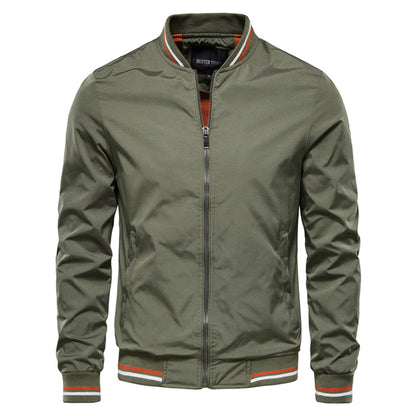 Bomberjacke - Winddichte Zip-Up Sommerjacke für Männer-Armeegrün-XS-Chaps Herrenmode