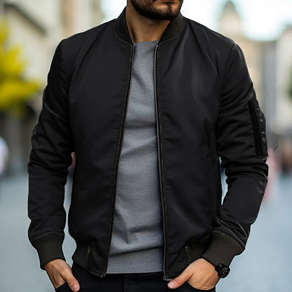 Bomberjacke – mit Reißverschluss – winddicht – leichte Jacke – Herrenjacke-Chaps Herrenmode