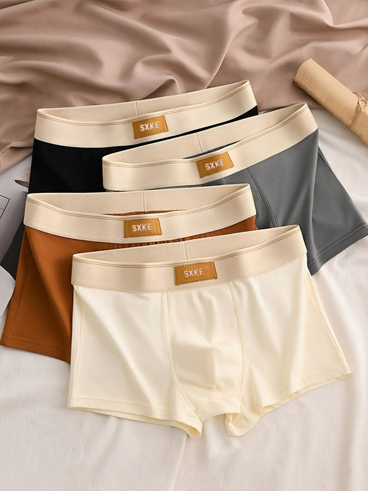 Boxershorts - Bequem - Stretch - Boxershorts - Herrenunterwäsche-Gemischte Farbe-L(50)-Chaps Herrenmode