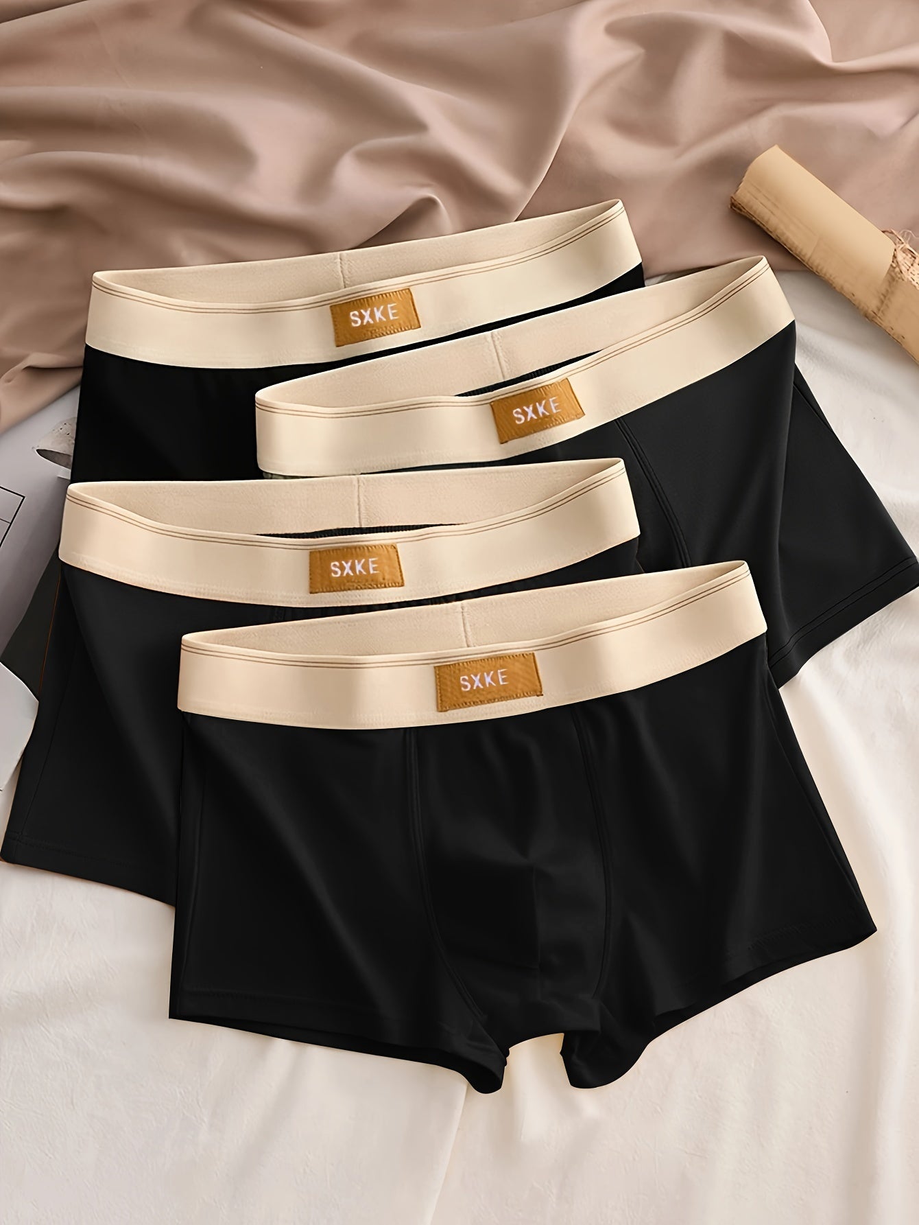 Boxershorts - Bequem - Stretch - Boxershorts - Herrenunterwäsche-Schwarz-L(50)-Chaps Herrenmode