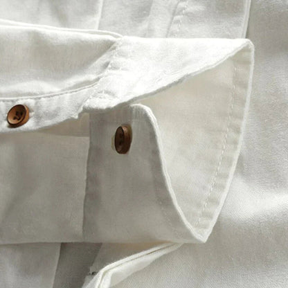 Button-Up Hemd | Klassisch | Japanischer Stil | Langarm | Herrenhemd-Chaps Herrenmode