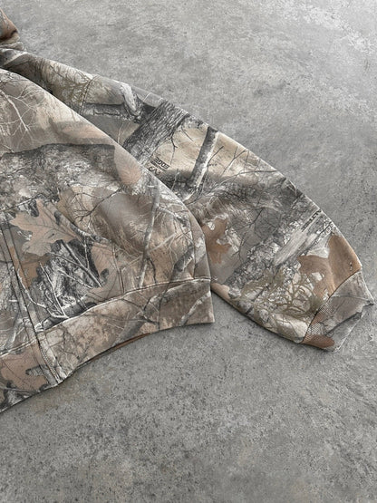 Camouflage-Hoodie – lockere Passform – mit Reißverschluss – Camo-Kapuzenpullover – Herren-Hoodie-Chaps Herrenmode