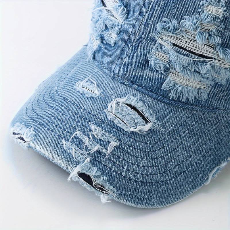 Cap Jona | Verstellbare Denim-Kappe im Used-Look-Chaps Herrenmode