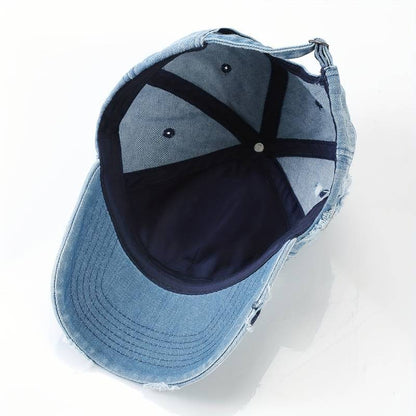 Cap Jona | Verstellbare Denim-Kappe im Used-Look-Chaps Herrenmode
