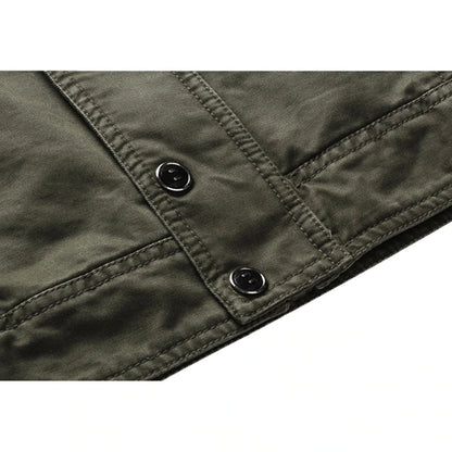 Cargo Jacke - Army grün - Feldjacke - Militärische Einsatzjacke - Herrenjacke-Chaps Herrenmode
