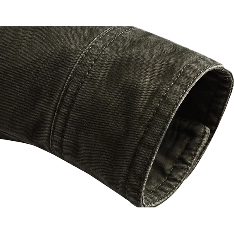 Cargo Jacke - Army grün - Feldjacke - Militärische Einsatzjacke - Herrenjacke-Chaps Herrenmode