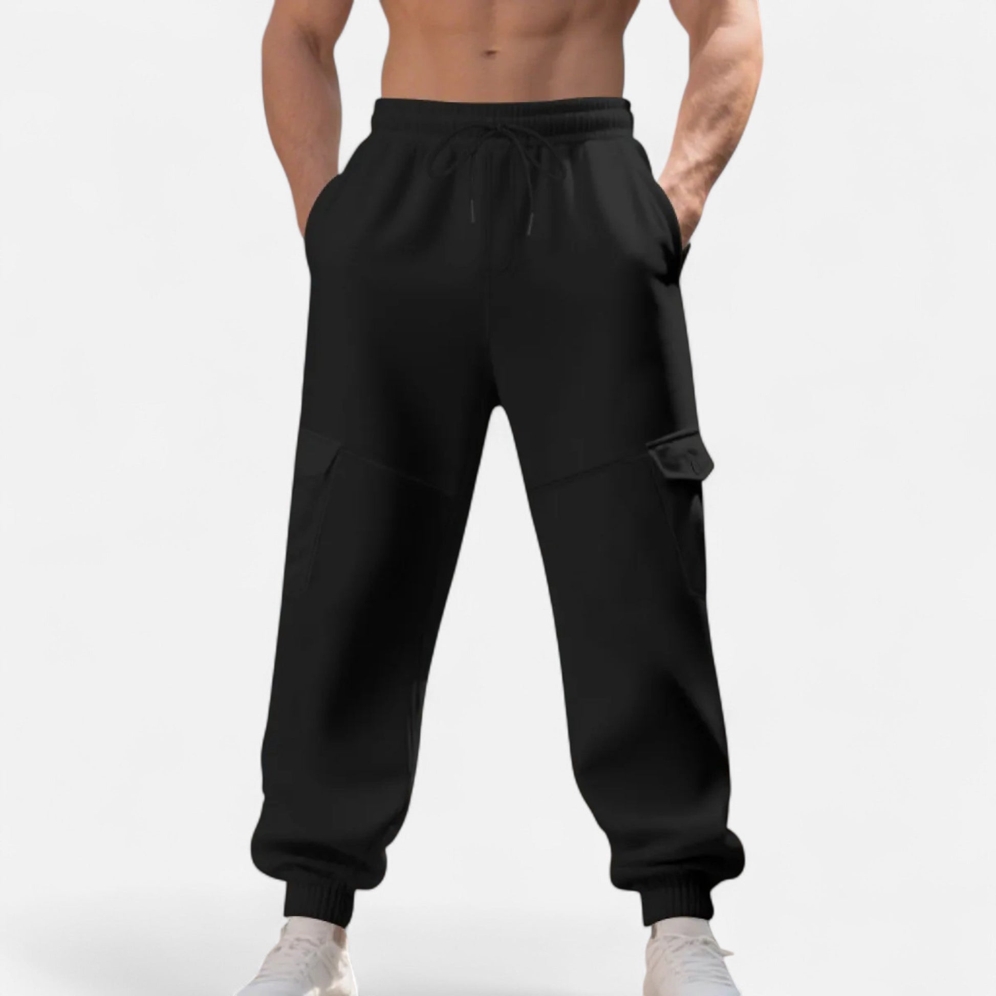 Cargo Joggers – Lässige Cargo-Jogginghose mit Kordelzug für Herren-Chaps Herrenmode