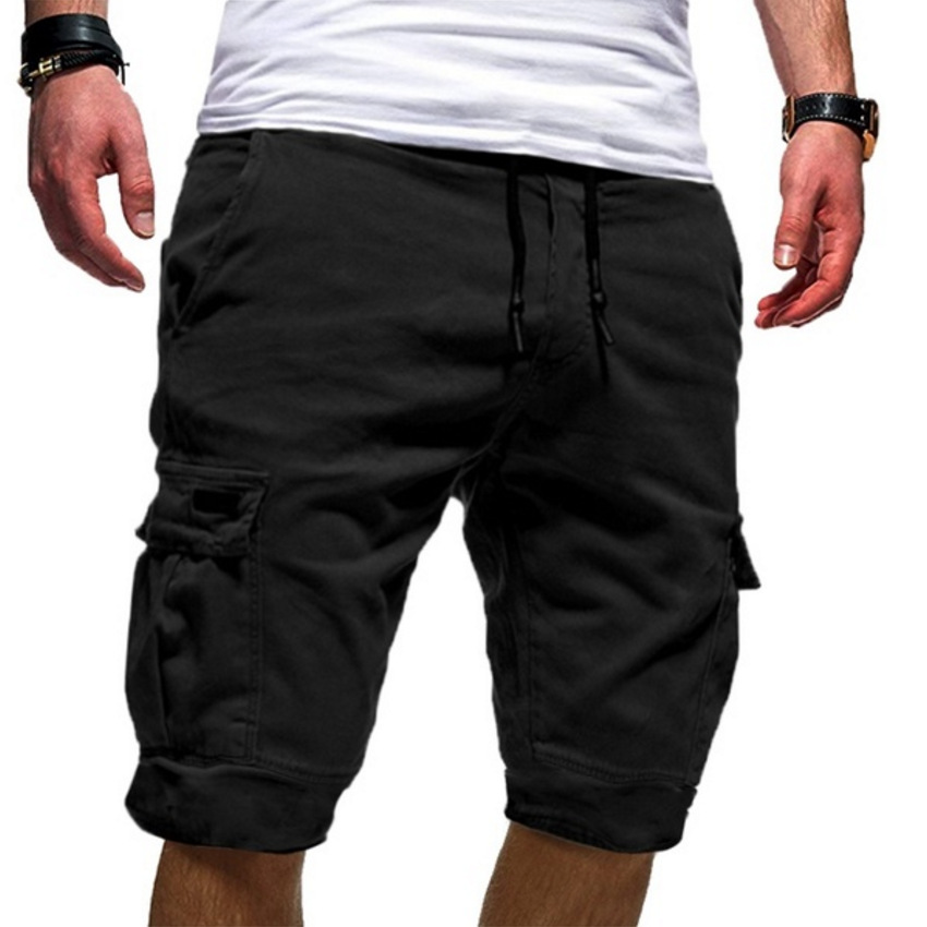 Cargo Shorts | Drawstring | Loose fit | Casual Shorts | Herren Shorts-Schwarz-S-Chaps Herrenmode