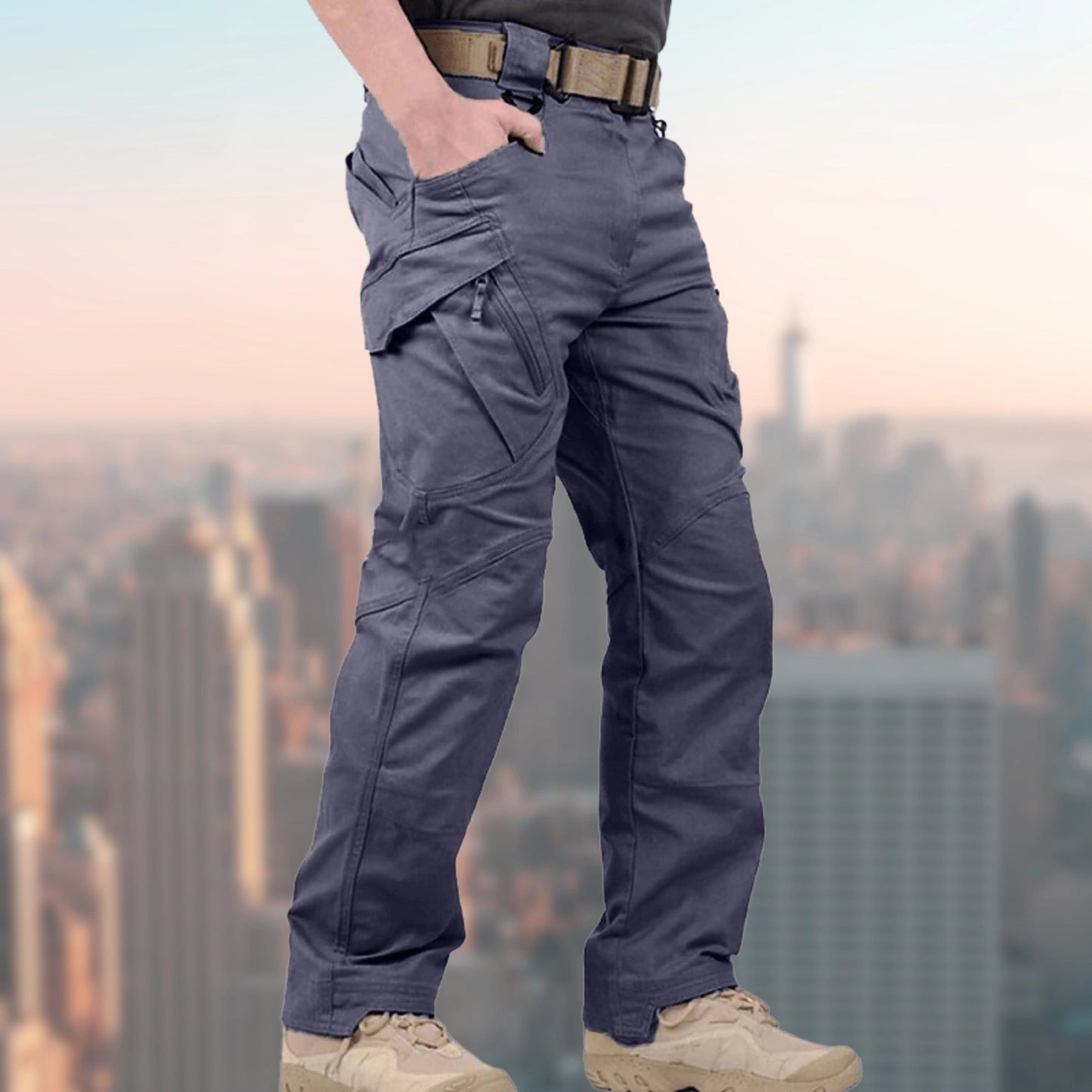 Cargohose - Gerades Bein - Taktisch - Hose für Trekking - Herren-Cargohose-Chaps Herrenmode