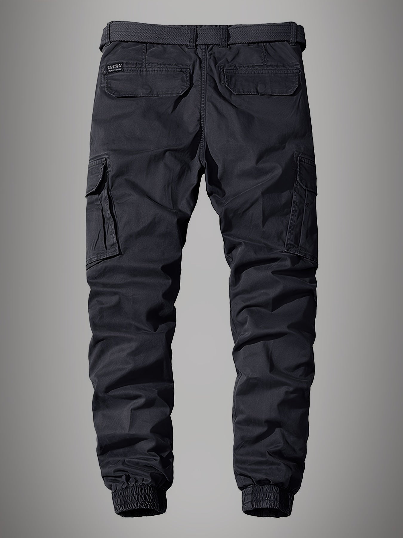 Cargohose – Lässige Cargohose für Männer mit Gummizug am Knöchel und Gürtel-Chaps Herrenmode