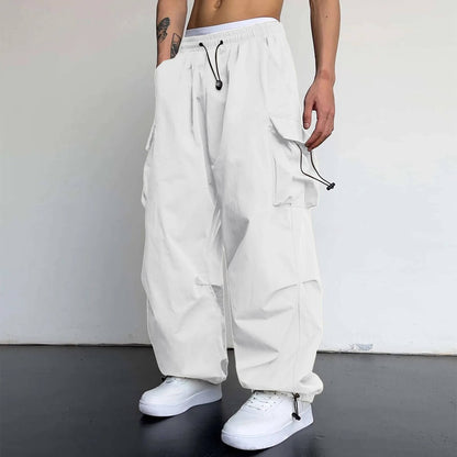 Cargohose - Loose Fit - Elastische Taille - Baggy Pants - Herren Cargo Jogger-Chaps Herrenmode