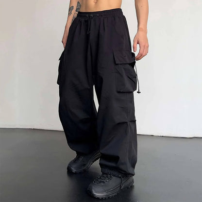 Cargohose - Loose Fit - Elastische Taille - Baggy Pants - Herren Cargo Jogger-Chaps Herrenmode