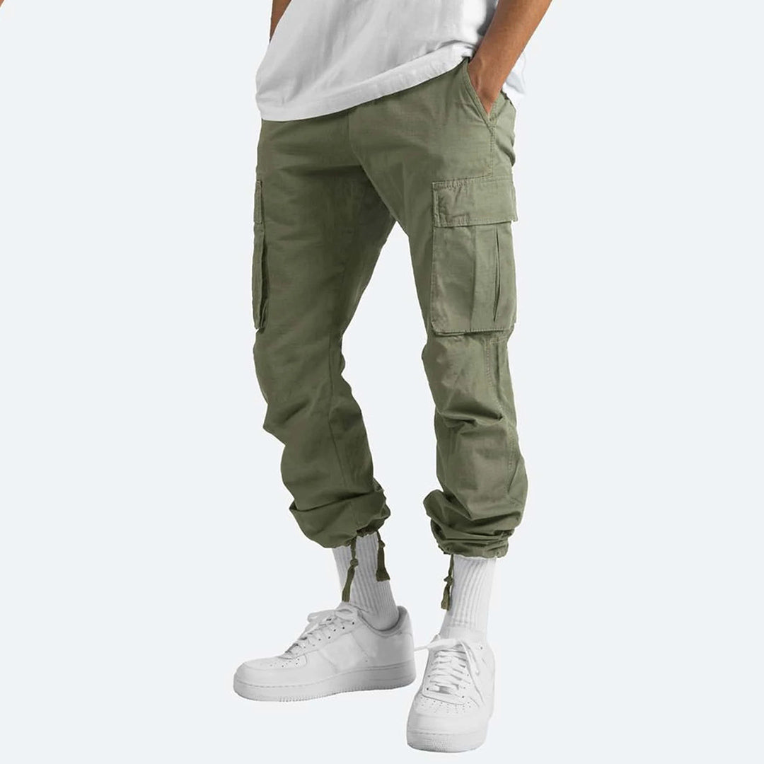 Cargohosen – gerade geschnittenes Bein – Taschen – Cargojogginghosen – Herrenhosen-Chaps Herrenmode